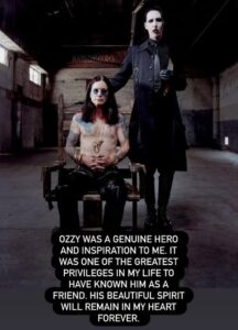 Marilyn Manson Is Heartbroken After Ozzy Osbourne Dies - Alternative Nation