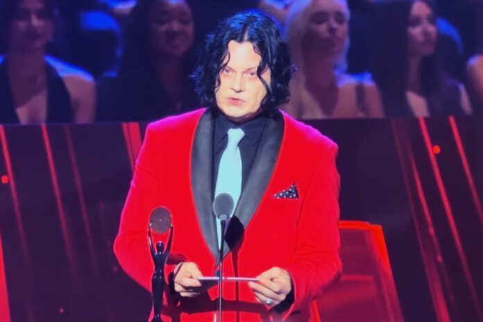 11-10-25 AN, Jack White, White Stripes RRHOF, 11-8-25, YT Screenshot, Cropped 3x2, Darkened