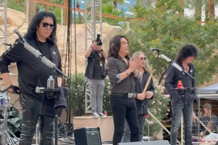 11-15-25 AN, Gene Simmons, Paul Stanley, KISS, Vegas, Ace Frehley Tribute, 11-14-25, YT Screenshot, Cropped 3x2