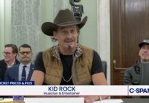 Kid Rock Pulls A Pearl Jam In Congress